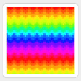 Pixelated colors Sticker